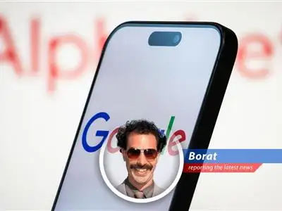 Borat reports on how American tech companies are doing fantastic, but trade war with China still make pants feel tight and uncomfortable. image