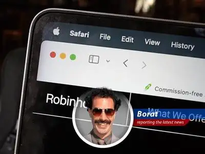 Borat reports on the Sohn Investment Conference, where fancy American capitalists share their stock tips. Is very excite! image