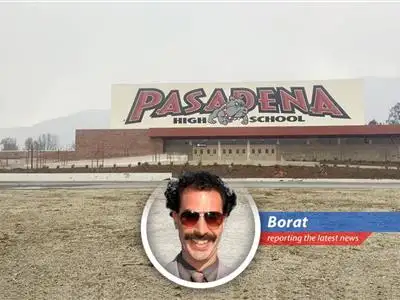 Borat reports on the impending financial crisis in American public schools due to the expiration of pandemic relief funds and declining enrollment. image