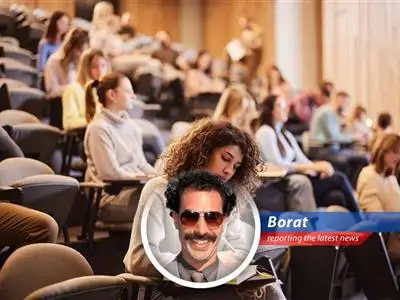 Borat reports on the slightly declining interest rates for federal student loans in 2025-2026, but warns that like trying to milk a yak in winter, getting real relief is still very difficult. image