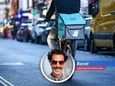 British food delivery company Deliveroo considers a $3.6 billion takeover bid from American giant DoorDash, raising questions about market competition and national pride, Chenqui! image