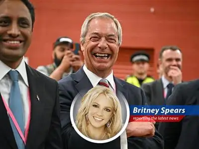 Britney breaks down Nigel Farage's Reform UK party's surprising gains in recent English elections, complete with a sprinkle of 'Toxic' political analysis and a whole lot of 'Gimme More' election drama. image