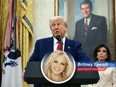 Britney breaks down the latest drama with Donald Trump's tariff teases, wondering if it's a 'Toxic' trade strategy or just 'Gimme More' negotiation tactics. image