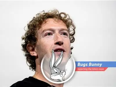 Bugs Bunny reports on Meta's surprisingly good Q1 earnings, a bit of trouble in Europe, and a whole lotta AI spending. Curious, ain't it? image