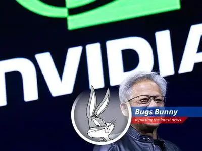 Bugs Bunny reports on Nvidia CEO Jensen Huang's claim that U.S. AI chip export controls to China were a flop, leading to unexpected consequences. Could this be a case of 'Ain't I a stinker' for the U.S.? image