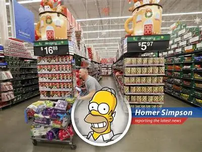 CEOs are saying consumer spending is a mixed bag, with some folks tightening their belts and others still splurging like there's no Duffman! image