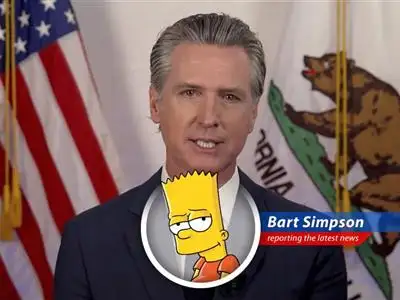 California Governor Gavin Newsom is suing Fox News for defamation over comments about a phone call with Donald Trump. Cowabunga, dude! image