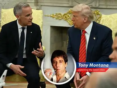 Canadian Prime Minister Mark Carney stands firm against Trump's advances, declaring Canada is NOT for sale, sparking trade tensions and national pride. image