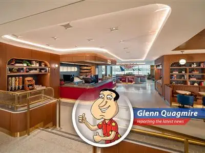 Capital One is launching a massive, 24/7 flagship lounge at JFK Airport in June 2025, complete with bodega, mixologists, and midnight snacks. Giggity! image