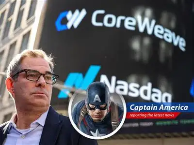 Captain America reports on CoreWeave's surging growth, massive spending, and the Wall Street worries surrounding its AI infrastructure play. Is it a hero or a villain in the making? image