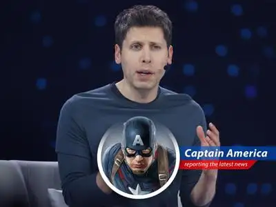 Captain America weighs in on Meta's aggressive hiring tactics and the ongoing AI arms race with OpenAI, questioning if throwing money is the key to innovation. image