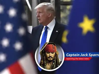 Captain Jack Sparrow navigates the treacherous waters of international trade, deciphering Trump's tariff extensions, market upticks, and potential treasure troves amidst economic uncertainty. image
