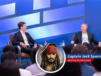 Captain Jack Sparrow reports on Billionaire Ken Griffin's advice against playing defense in volatile markets, suggesting a daring dive into cash rather than 'safe' trades. image