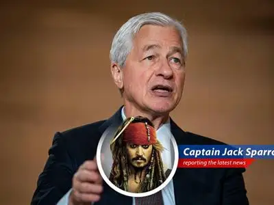 Captain Jack Sparrow reports on Jamie Dimon's less-than-cheery outlook on the U.S. economy, even with recent tariff rollbacks. Prepare to batten down the hatches! image