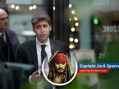 Captain Jack Sparrow reports on OpenAI's decision to restructure as a public benefit corporation while keeping its nonprofit at the helm, navigating treacherous legal waters with Elon Musk and aiming for the horizon of Artificial General Intelligence. image