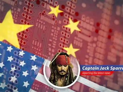 Captain Jack Sparrow reports on OpenAI's spotlight on Zhipu AI, a Chinese AI startup, and its potential impact on the global AI race and the 'Digital Silk Road'. image