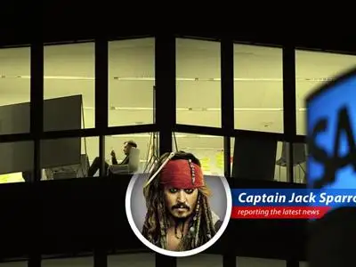 Captain Jack Sparrow reports on SAP's surprisingly successful quarter, filled with more doubloons than expected and enough cloud to make Davy Jones jealous! image