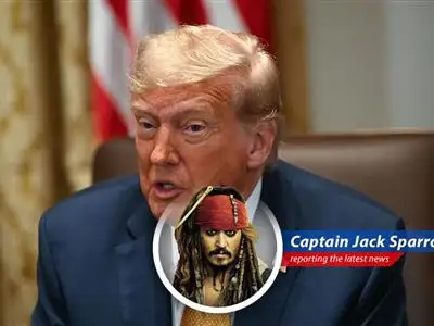 Captain Jack Sparrow reports on Trump's new 50% copper tariff, sending prices soaring and investors scrambling like crabs on a hot beach.