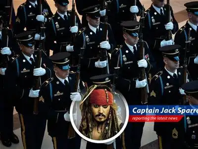 Captain Jack Sparrow reports on the U.S. Army's 250th anniversary parade in Washington D.C., a lavish affair coinciding with President Trump's birthday, potentially costing a king's ransom. image