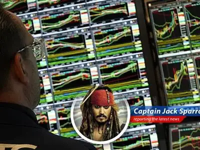 Captain Jack Sparrow reports on the chaos in the financial seas as investors scramble for safe havens amidst escalating tensions between Israel and Iran. image