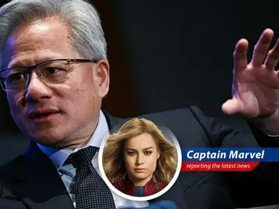 Captain Marvel weighs in on Nvidia CEO Jensen Huang's assessment that China is closing the AI gap, trade war implications, and the need for a competitive US strategy. image