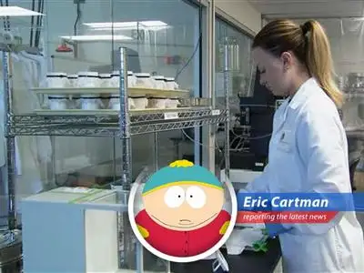 Cartman reports on how ZymoChem is making biodegradable diaper goo, so babies can poop green! image