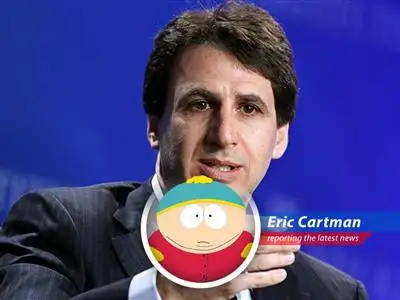 Cartman weighs in on why America's stock market, despite underperforming, is still the least-crappy place to stash your cheddar. Respect my authoritah! image