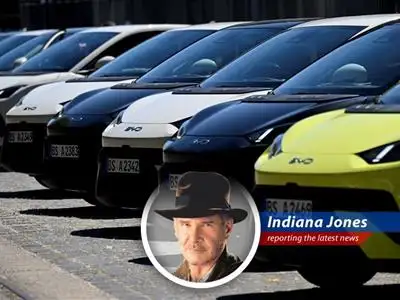 China's electric car market is a battlefield, with Tesla taking a hit, BYD fighting to hold its ground, and Geely and others vying for a piece of the action. Will anyone escape with their fedora? image