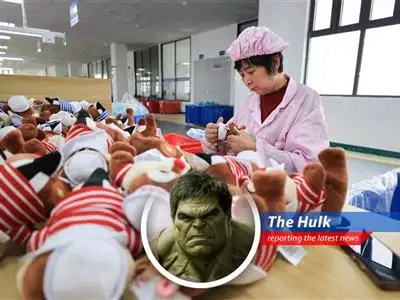 China's manufacturing shrinks as trade war with U.S. intensifies. Hulk not like shrinking! image