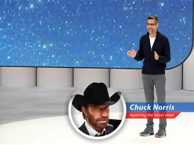 Chuck Norris reports on Google's latest AI video generator, Veo 3, which brings audio to the visual fight, challenging OpenAI's Sora and letting you hear the screams of your enemies… I mean, characters. image