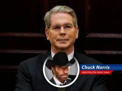 Chuck Norris weighs in on the letter from Yale alumni urging Treasury Secretary Scott Bessent to reconsider his role in the Trump administration, armed with truth, justice, and a roundhouse kick of reality. image