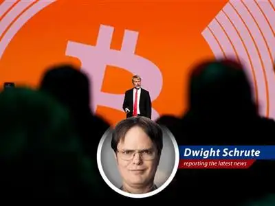Corporate America is catching Bitcoin fever, but Wall Street isn't always convinced. Dwight Schrute investigates the implications for the future of finance and the potential for absolute power. image