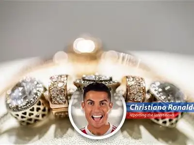 Cristiano Ronaldo dives into the drama of potential jewelry price hikes, caused by possible US tariff increases, potentially impacting the affordable jewelry market. image