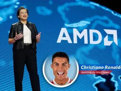 Cristiano Ronaldo gives his take on AMD's massive $6 billion share buyback, new Saudi AI deal, and overall financial performance. It's all about the money, darling! image