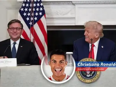 Cristiano Ronaldo gives his take on the US House of Representatives' move to approve President Trump's $9.4 billion spending cut package, with a touch of CR7 flair. image