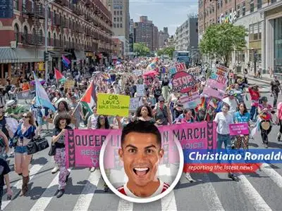 Cristiano Ronaldo reports on the trend of international tourists, especially LGBTQ+ travelers, opting for destinations other than the US due to political and economic concerns, impacting the American tourism industry. But Pride Celebrations carry on! image