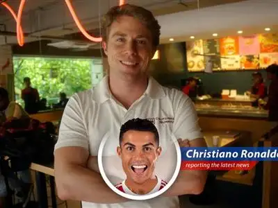 Cristiano Ronaldo, the football icon, reports on Bert Mueller's incredible journey from a student in India to the founder of a 100+ location Mexican-inspired restaurant chain, California Burrito. image