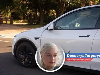 Daenerys Targaryen reports on Tesla's Model Y robotaxi launch, where autonomous dreams meet potential fiery crashes, and Elon Musk aims for a million robotaxis by next year. image