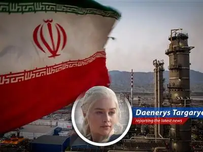 Daenerys Targaryen reports on the potential nuclear deal between the US and Iran and its impact on the oil market, with a touch of dragonfire commentary. image