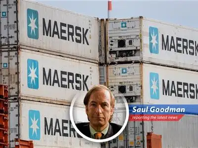 Danish shipping giant Maersk reports a surprising Q1 profit surge, but warns that escalating U.S.-China trade tariffs could throw a wrench in global container market volumes. Better Call Saul? image