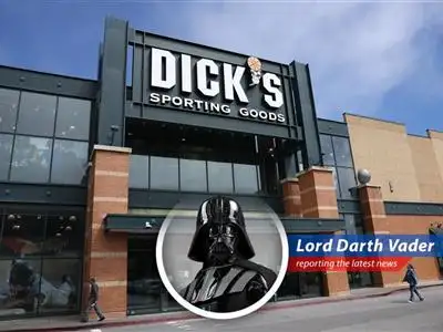 Darth Vader reports on Dick's Sporting Goods' steady financial outlook, their acquisition of Foot Locker, and the looming threat of tariffs. All while pondering the power of the Force (and discounts). image