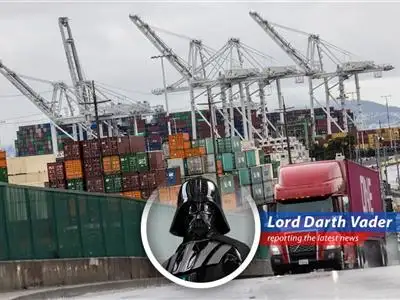 Darth Vader reports on the surprising impact of tariffs, as they bolster the treasury while the shadow of debt looms large. Is this the way to restore order to the galaxy...err, the economy? image