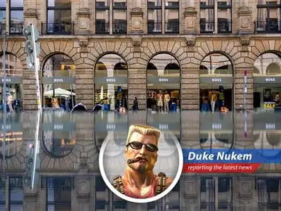 Despite a slight sales dip in Asia, Hugo Boss is holding its own, proving some things are too stylish to fail. Duke Nukem weighs in with his signature wit. image