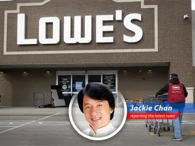 Despite slightly missing Wall Street's expectations, Lowe's remains optimistic about its full-year forecast, citing investments in stores and customer service. Jackie Chan gives his take! image