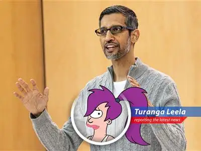 Despite trade war threats and AI competition, Alphabet's ad and search businesses are booming like a Planet Express delivery of Slurm. image