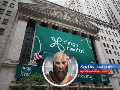 Digital physical therapy firm Hinge Health makes a triumphant debut on the stock market, but Kratos remains skeptical of fleeting earthly riches. image