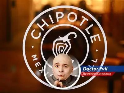 Doctor Evil analyzes Chipotle's daring move to open its first restaurant in Mexico, questioning if this is an opportunity for global burrito-based tyranny. image