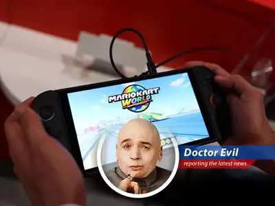 Doctor Evil dissects Nintendo's new Switch 2, pondering if it's a worthy adversary to his world domination plans. image