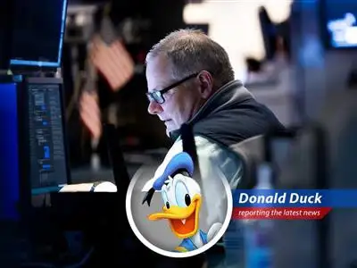 Donald Duck reports on analysts' concerns that the S&P 500 might be running out of steam, potentially leading to a 'choppy summer' for investors. Oh boy, oh boy, oh boy! image