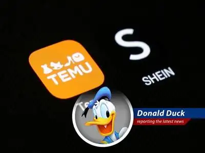 Donald Duck reports on how a temporary tariff pause is giving Chinese e-commerce giants Temu and Shein a chance to regroup and restock their U.S. warehouses, potentially leading to price adjustments for U.S. consumers. Oh boy, oh boy, oh boy! image